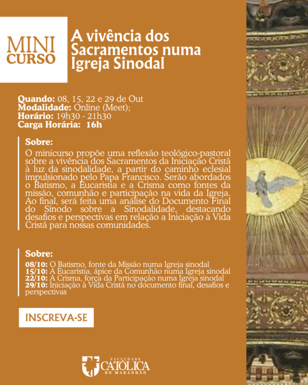 A vivência dos Sacramentos numa Igreja Sinodal - Imagem 2