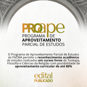 FACMA publica edital do Programa de Aproveitamento Parcial de Estudos para cursos livres